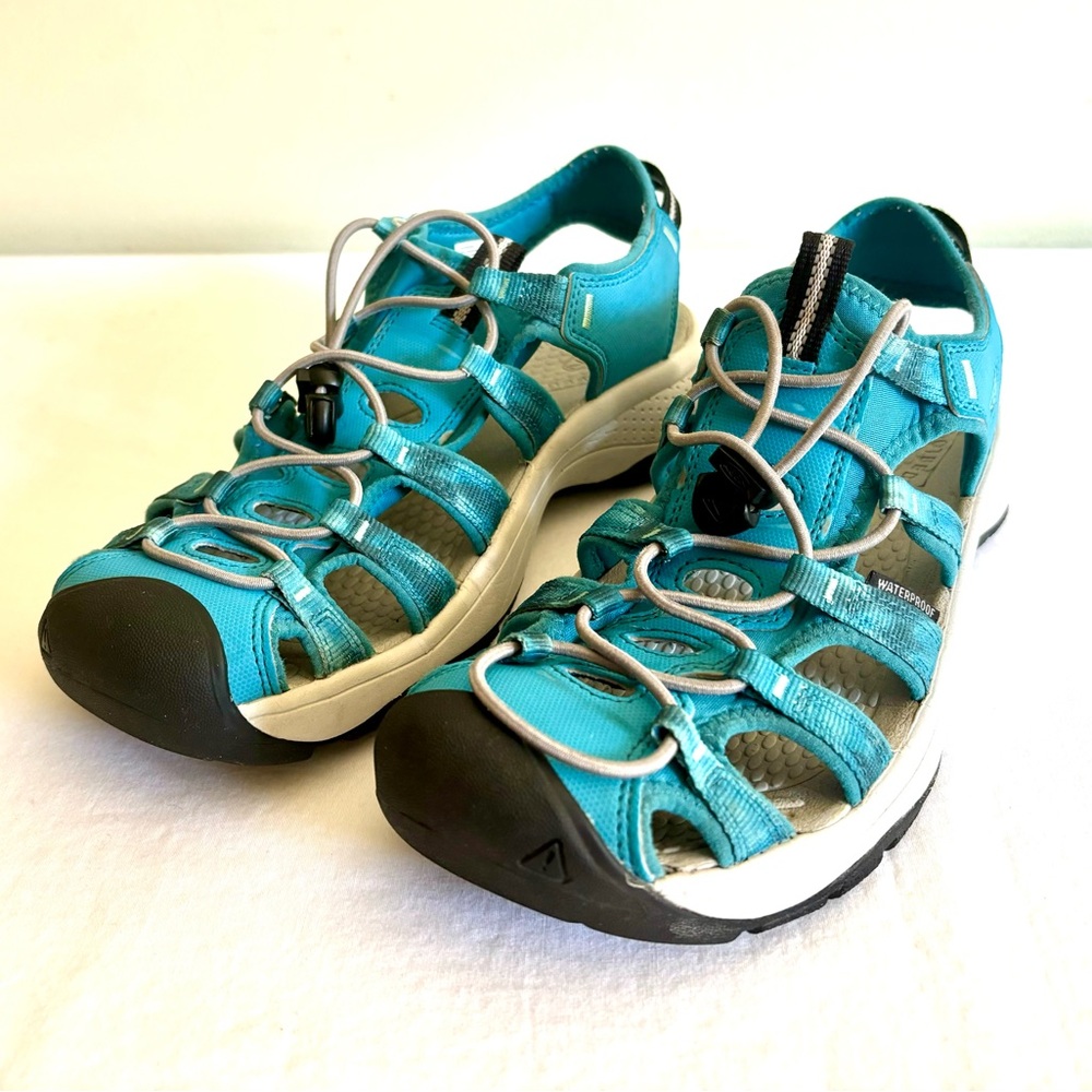 Keen Astoria West Sandals Wms 9.5 Tye Dye/Sea Moss Color Multisport Watersport